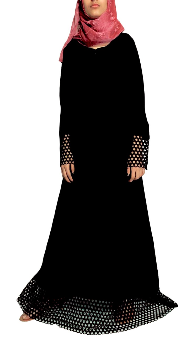 CUT WORK ABAYA